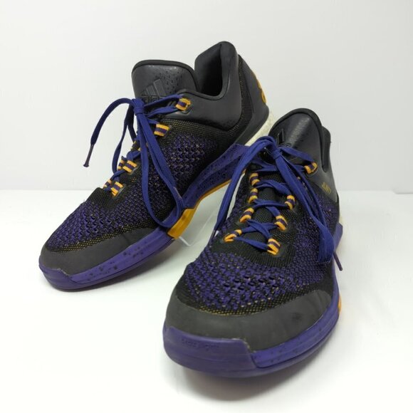 Adidas Crazylight Boost 2.5 Jeremy Lin LA Lakers Purple/Black/Yellow, Men's 12 - Picture 1 of 10